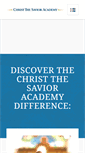 Mobile Screenshot of christthesavioracademy.org